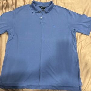 Men’s Collared Shirt Polo Blue Periwinkle Brooks Brothers Size Large